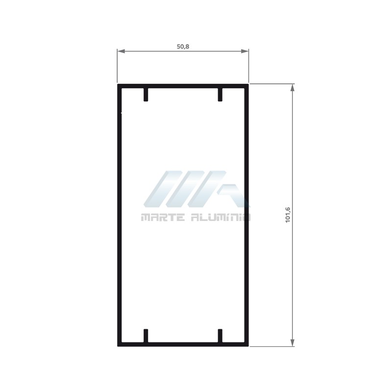 PERFIL TUB-4X2 (CUNHA)