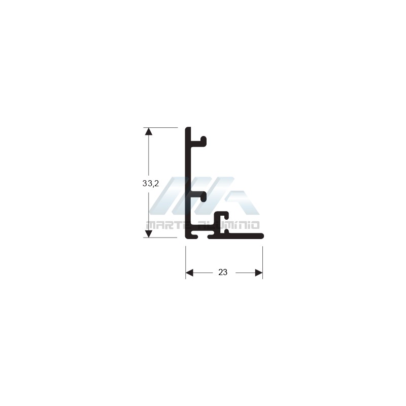 PERFIL L-498 - 0,312Kg/m
