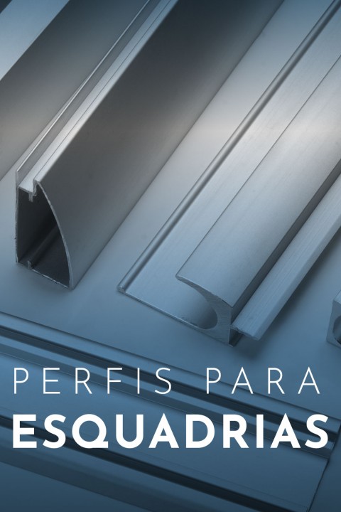 Perfis para esquadrias